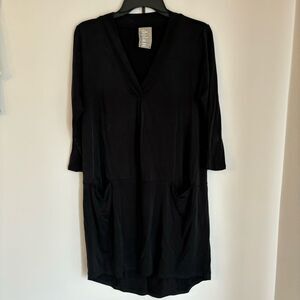 Anthropologie Dolan Left Coast Women’s black 3/4 pocket dress size medium GUC!